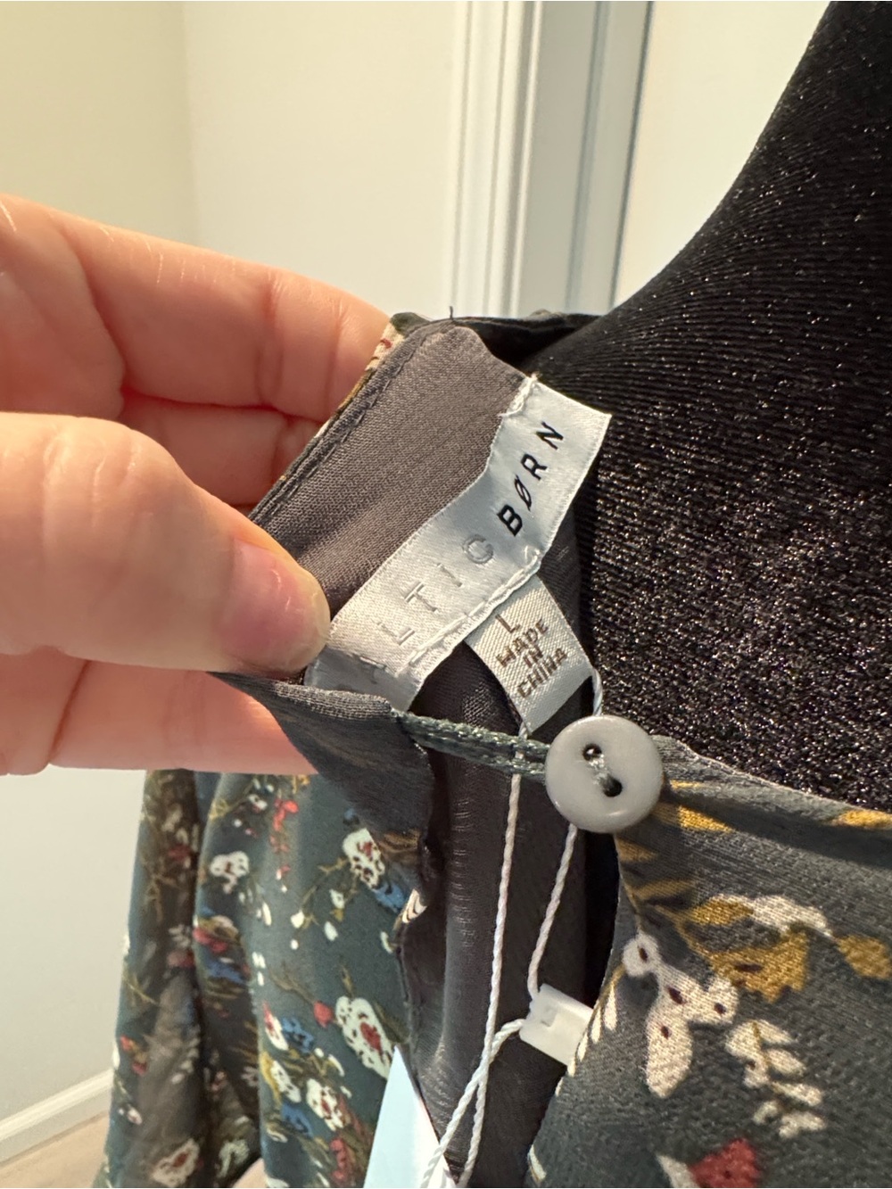 Baltic Born Olive Green Floral Pleated Midi Dress - Picture 7 of 7